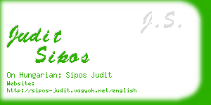 judit sipos business card